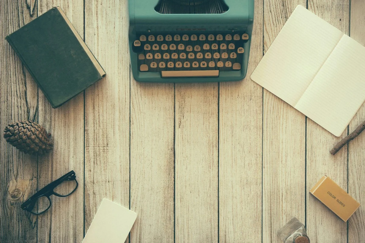 Notebook and pen on a desk